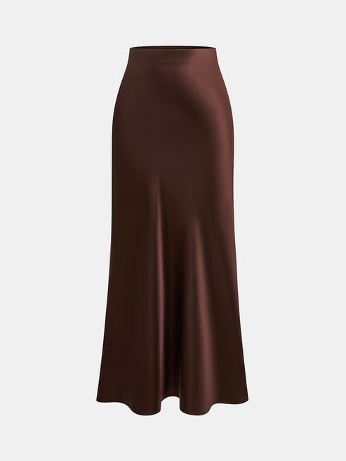 Bestseller Premium Brown Satin Skirt
